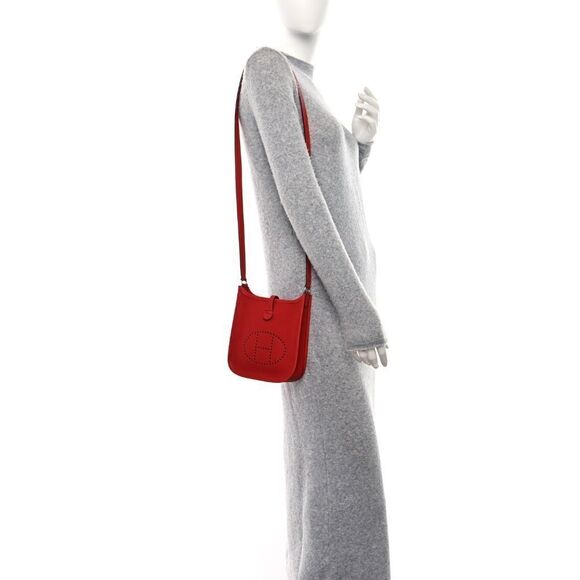 HERMES Epsom Evelyne TPM Vermillion - Picture 2 of 9